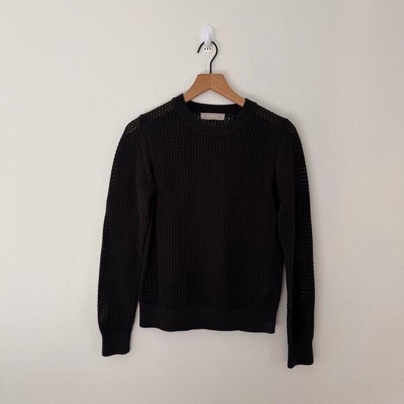 Everlane Sweaters - Everlane Women's Black Soft Cotton Crew Size Medium
